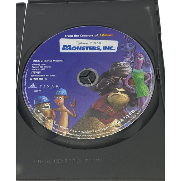 Monsters, Inc. Animation Movie DVD 2002 2-Disc Collector's Edition Family Kids - Picture 12 of 16